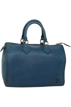 LOUIS VUITTON Femme, Pre-owned, Bleu, Taille: ONE Size Pre-owned Cuir sacs-main