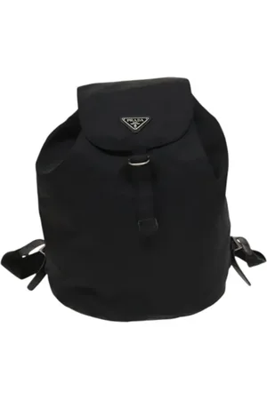 Prada Femme, Pre-owned, Noir, Taille: ONE Size Pre-owned Nylon sacs-dos