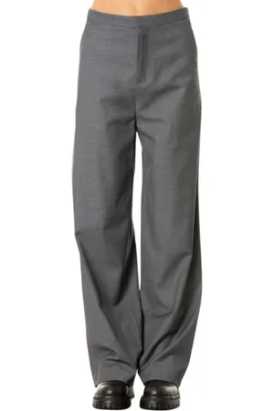 Isabelle Blanche Femme, Pantalons, Gris, Taille: 38 FR Pantalon Droit