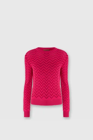 Missoni Pull ras du cou à chevrons ton sur ton