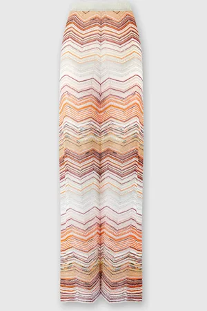 Missoni Pantalon en lamé à chevrons palazzo avec paillettes