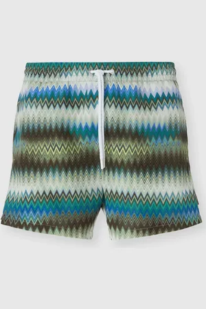 Missoni Short de bain avec imprimé dégradé micro zigzag