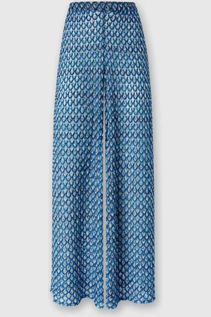 Missoni Pantalon en viscose à motif coquille lamé