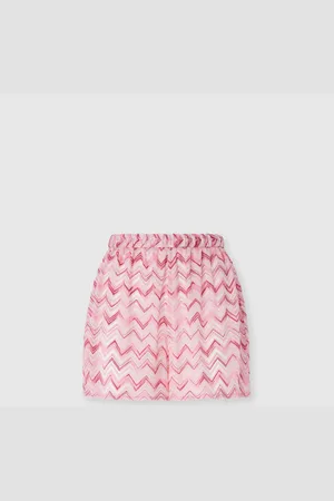 Missoni Short en tulle de viscose mélangée avec zigzag flammé