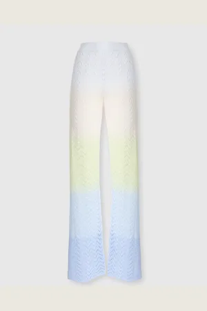 Missoni Pantalon droit en viscose dégradée à chevrons