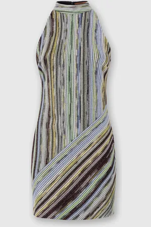 Missoni Mini-robe sans manches en viscose flammée lamée rayée
