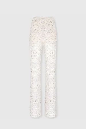 Missoni Pantalon évasé en maille flammée à sequins