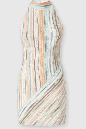 Missoni Mini-robe sans manches en viscose flammée lamée rayée