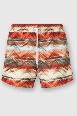 Missoni Short de bain avec imprimé dégradé macro zig zag