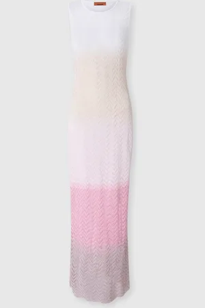 Missoni Robe sans manches en viscose chevron dégradée