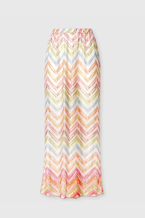 Missoni Pantalon palazzo en tulle imprimé