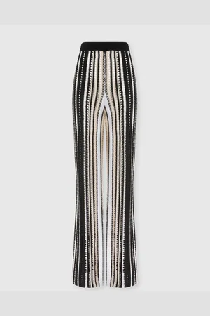 Missoni Pantalon droit en crochet rayé