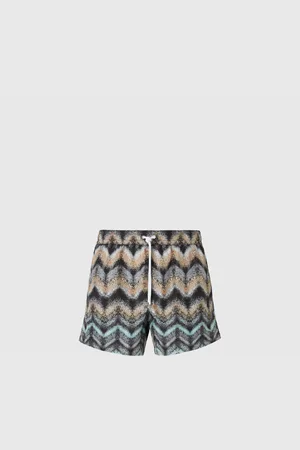 Missoni Short de bain effet aérographe imprimé zigzag