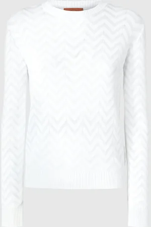 Missoni Pull ras du cou à chevrons ton sur ton