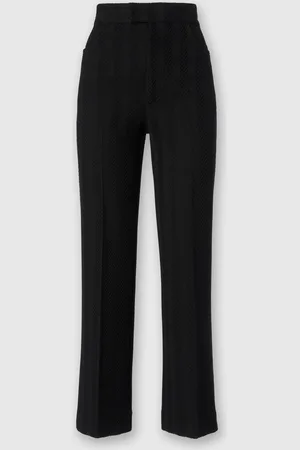 Missoni Pantalon classique en coton et viscose zigzag avec ourlet court