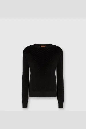 Missoni Pull ras du cou à chevrons ton sur ton