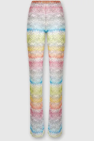 Missoni Pantalon droit en tulle imprimé