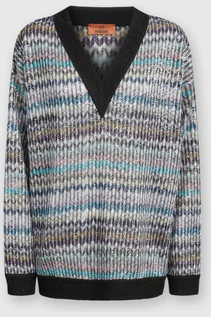 Missoni Pull oversize col V à sequins