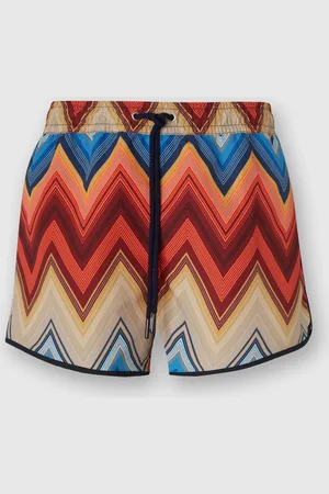 Missoni Short de bain avec imprimé macro zigzag