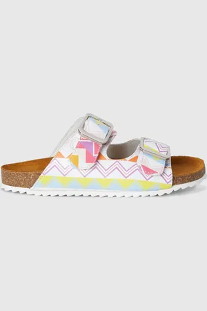 Missoni Sandales à double bande imprimé zig zag