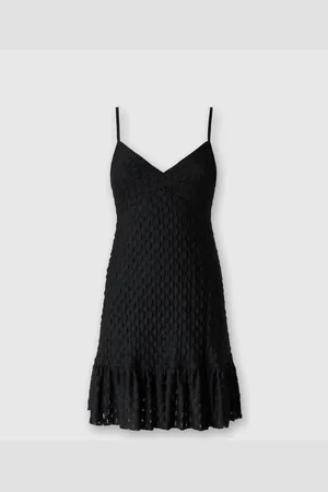 Missoni Robe courte sans manches avec jupe à volants en dentelle