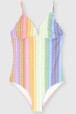 Missoni Maillot de bain une pièce avec imprimé à carreaux