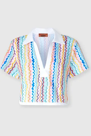 Missoni Top à manches courtes avec décolleté en V