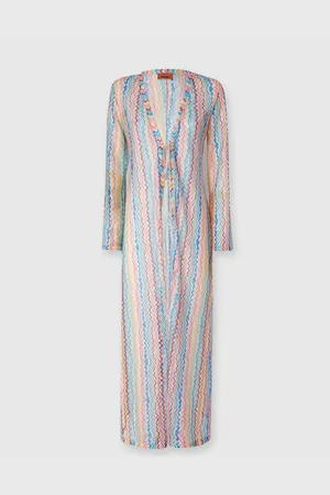 Missoni Couverture de maillot de bain cardigan long avec décolleté en V