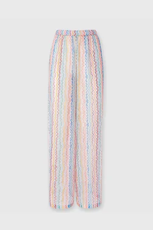 Missoni Pantalon palazzo avec motif zigzag