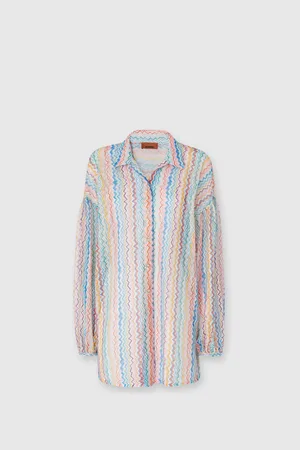 Missoni Chemise oversize à manches bouffantes