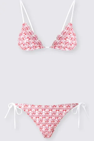 Missoni Bikini triangle en dentelle avec lamé