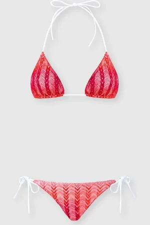 Missoni Bikini à chevrons en viscose et lamé