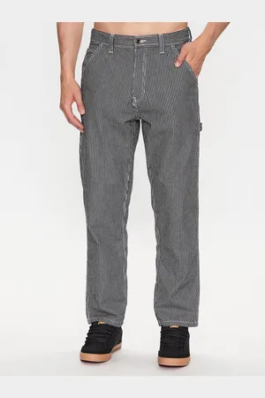 Pantalon Drill Chore Loose Tapered Carpenter Hickory Stripe