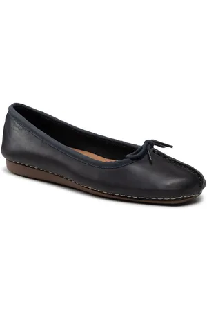 Ballerines pour Femme Clarks dor es petit talon pieds larges