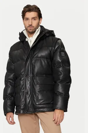 Veste cuir homme shops hugo boss