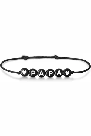 Moments Précieux Bracelet cordon homme personnalisé lettres initiales