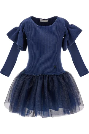 MONNALISA Robe en maille et paillettes