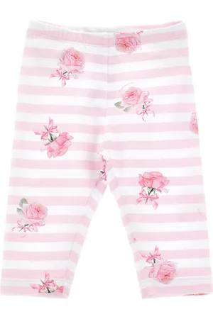 MONNALISA Legging rayé et rose