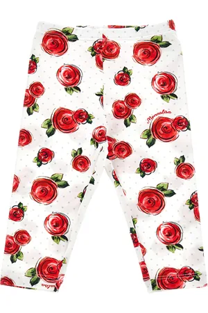 MONNALISA Legging en jersey à pois et rose