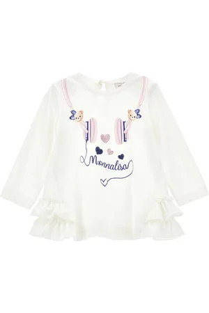 MONNALISA T-shirt long avec imprimé bonnet