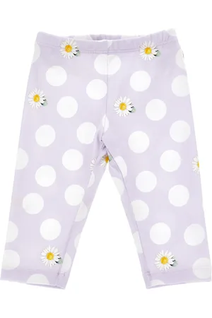 MONNALISA Legging jersey marguerites et pois