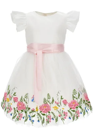 MONNALISA Robe en tulle brodé