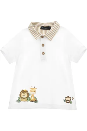 MONNALISA Polo en piqué avec petits animaux