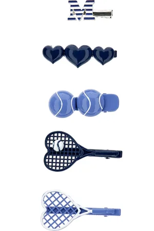 MONNALISA Lot de 5 barrettes à cheveux tennis