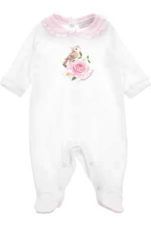 MONNALISA Combinaison en coton imprimé fleuri