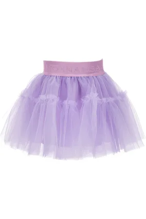 MONNALISA Jupe évasée en tulle toucher soyeux