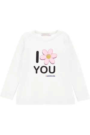 MONNALISA T-shirt en jersey et strass