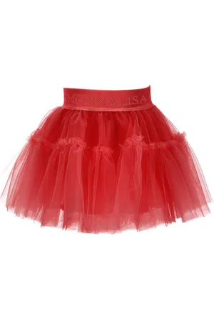 MONNALISA Jupe évasée en tulle toucher soyeux
