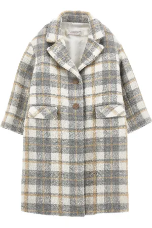 MONNALISA Manteau bouclé écossais