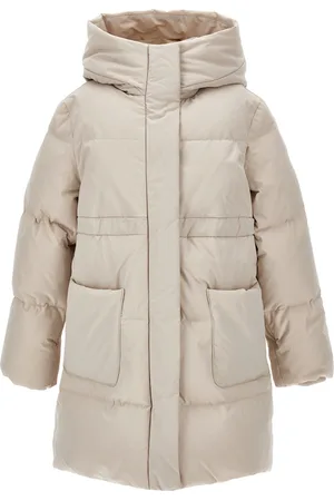 MONNALISA Doudoune longue en nylon en plumes naturelles